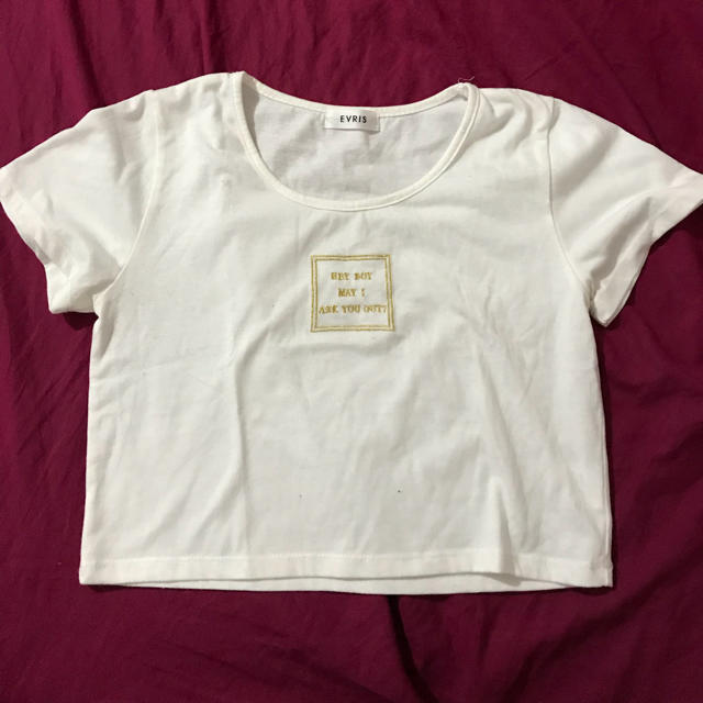 EVRIS(エヴリス)のショート丈トップス レディースのトップス(Tシャツ(半袖/袖なし))の商品写真