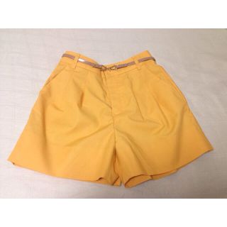 ルスーク(Le souk)のベルト付き✳︎春夏 ルスーク イエローショートパンツ(ショートパンツ)