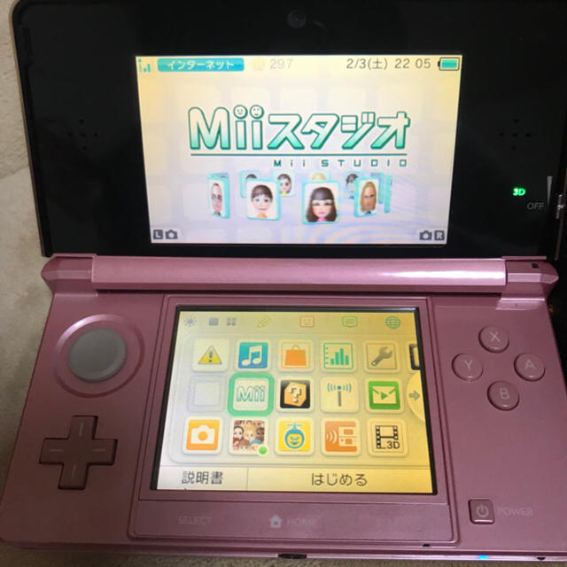ニンテンドー3DS(ニンテンドー3DS)の任天堂 3DS  ピンク エンタメ/ホビーのゲームソフト/ゲーム機本体(携帯用ゲーム機本体)の商品写真