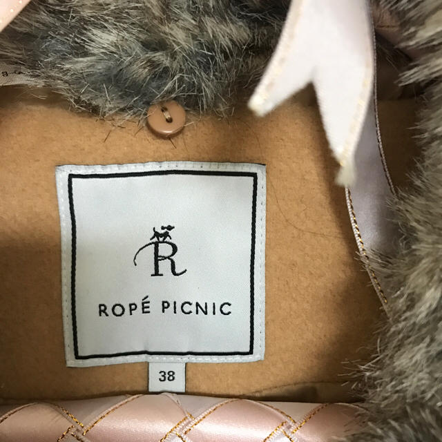 ロペピクニック Rope' Picnic ダッフルコート ファー 38 ベージュ