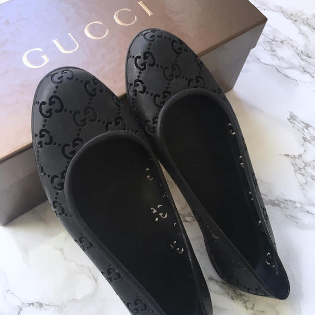 Gucci(グッチ)のGUCCI グッチ ラバーシューズ スニーカー 靴 パンプス 36 23 22  レディースの靴/シューズ(スニーカー)の商品写真