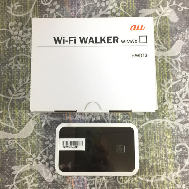 au(エーユー)の【新品同様】au Wi-Fi WALKER WiMAX ホワイト HWD13 スマホ/家電/カメラのスマートフォン/携帯電話(その他)の商品写真