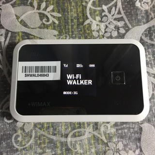 エーユー(au)の【新品同様】au Wi-Fi WALKER WiMAX ホワイト HWD13(その他)