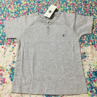 プチバトー(PETIT BATEAU)の2ans 新品 プチバトー ヘンリーネックTシャツ(Ｔシャツ)