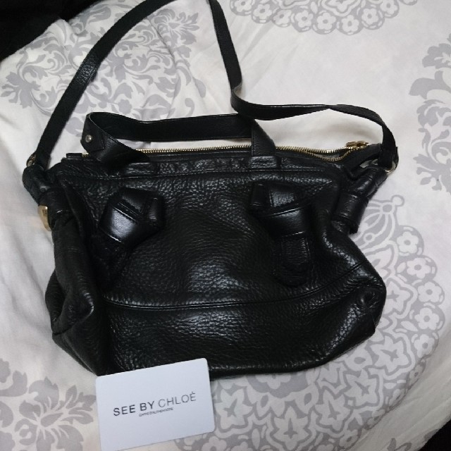 SEE BY CHLOE(シーバイクロエ)のSEE BY CHLOE 黒のショルダーバック レディースのバッグ(ショルダーバッグ)の商品写真