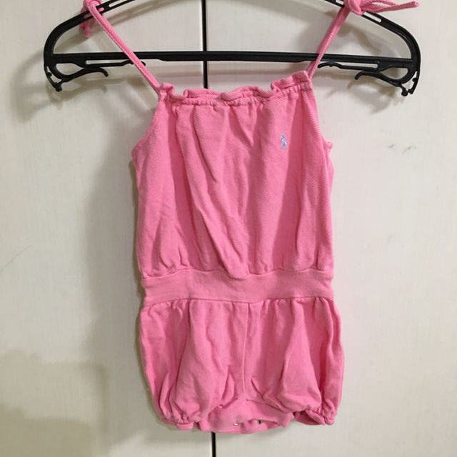 Ralph Lauren(ラルフローレン)のラルフローレン ロンパース ピンク キッズ/ベビー/マタニティのベビー服(~85cm)(カバーオール)の商品写真
