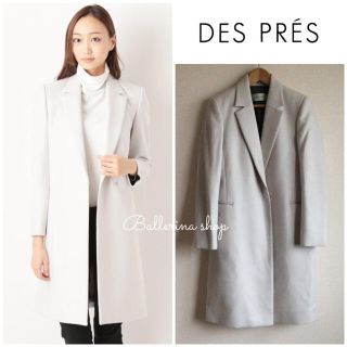 デプレ(DES PRES)の定価6万 DES PRES デプレ ハイカウントメルトン チェスターコート(チェスターコート)