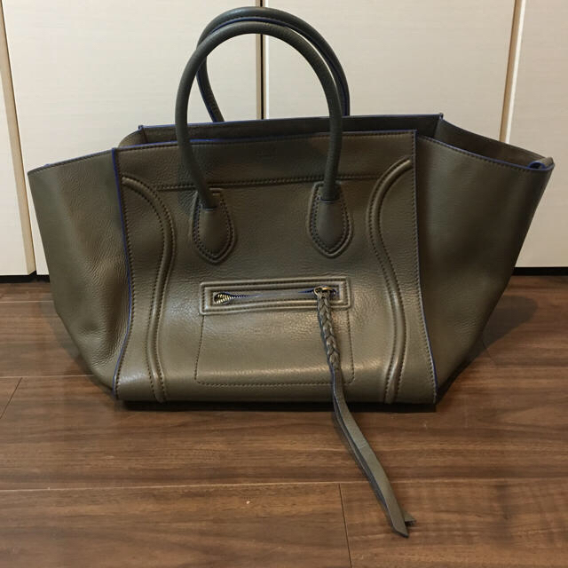 celine(セリーヌ)の専用☆CELINE セリーヌ ラゲージ ファントム カーキ/ブルー レディースのバッグ(トートバッグ)の商品写真