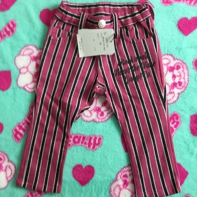 CHUBBYGANG(チャビーギャング)のストライプパンツ キッズ/ベビー/マタニティのベビー服(~85cm)(パンツ)の商品写真