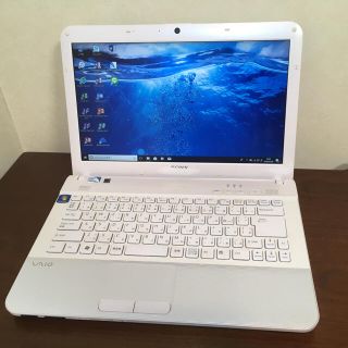 ソニー(SONY)のSony Vaio 白 マイクロソフトオフィス2013 付き(ノートPC)