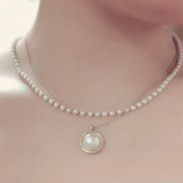 dholic(ディーホリック)のパール二連ネックレス♡ レディースのアクセサリー(ネックレス)の商品写真