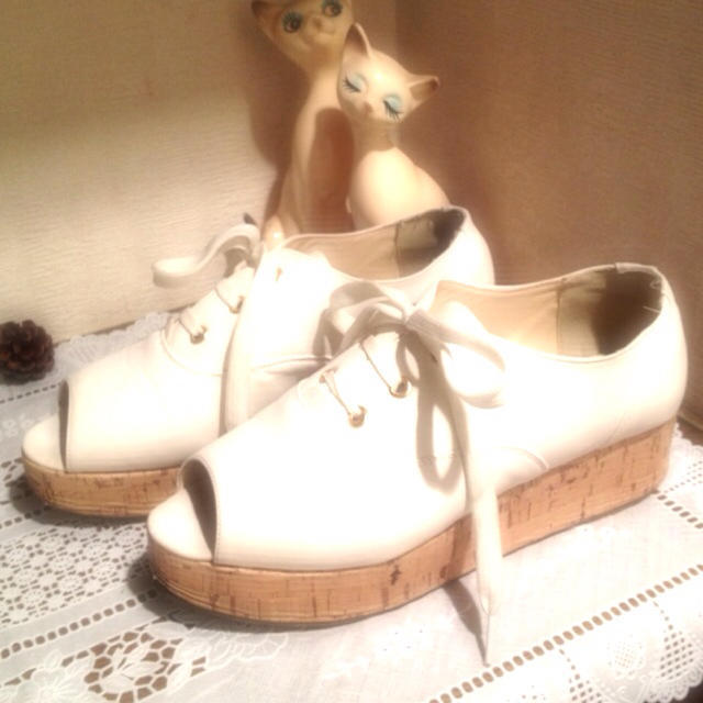 コルク厚底 レディースの靴/シューズ(ハイヒール/パンプス)の商品写真