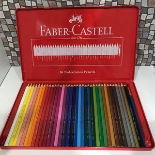 ファーバーカステル(FABER-CASTELL)の★ほぼ新品★色鉛筆 36色   水彩色鉛筆 筆付き FABER CASTELL(色鉛筆)