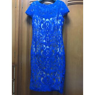 タダシショウジ(TADASHI SHOJI)の☆様専用 Tadashi shoji 沢尻エリカ着用同型レア色ブルー(ひざ丈ワンピース)