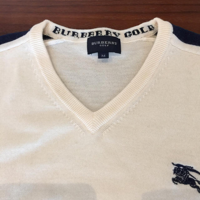 BURBERRY(バーバリー)のBURBERRY GOLF バーバリーゴルフ メンズVネックセーター Mサイズ メンズのトップス(ニット/セーター)の商品写真