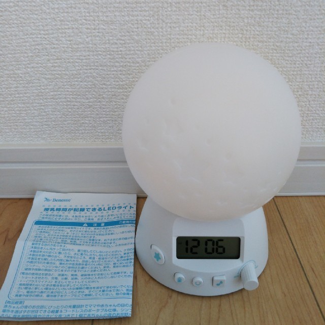 ☆美品☆たまひよ 授乳時間が記録できるLEDライトの通販 by すみっこくらぶ たまひよの授乳ライト 授乳時間が記録できるLEDライト(泣きピタ音つき)
