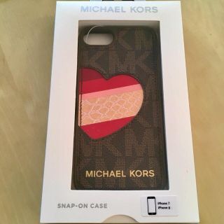 マイケルコース(Michael Kors)のマイケルコース♡新品♡iPhone7/8レザーケース 茶色(iPhoneケース)