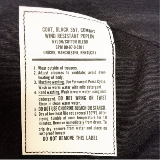 90's BDU JACKET BLACK 357 DEAD STOCK メンズのジャケット/アウター(ミリタリージャケット)の商品写真