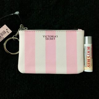 ヴィクトリアズシークレット(Victoria's Secret)の新品♡Victoria's Secret♡キーリング付きポーチ♡コイン(コインケース)