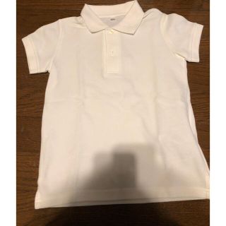 ムジルシリョウヒン(MUJI (無印良品))のキッズ白ポロ(Tシャツ/カットソー)