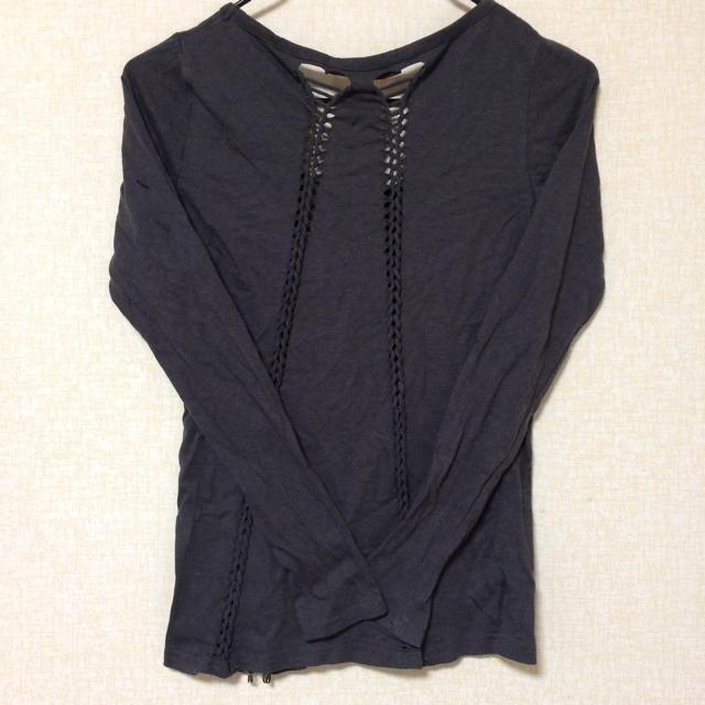 Avail(アベイル)のスカル ダメージロンT レディースのトップス(Tシャツ(長袖/七分))の商品写真