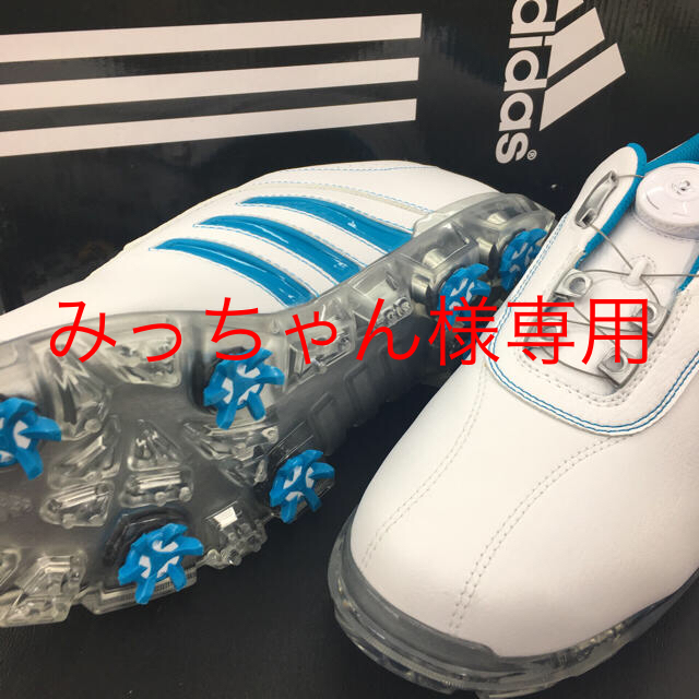 adidas(アディダス)の新品☆アディダス ピュアメタルボア 27センチ☆シンプル スポーツ/アウトドアのゴルフ(シューズ)の商品写真