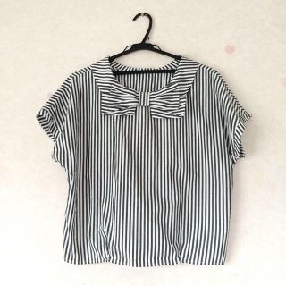 ドットアンドストライプスチャイルドウーマン(Dot&Stripes CHILDWOMAN)のアイス＆ストライプトップス(カットソー(半袖/袖なし))