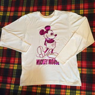 ディズニー(Disney)のミッキーTシャツ【未使用】(Tシャツ(長袖/七分))