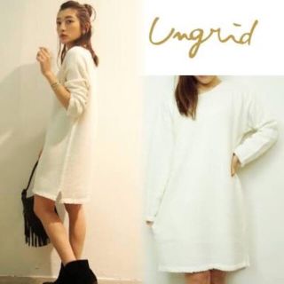 アングリッド(Ungrid)のUngrid☆フリンジニットワンピース☆(ひざ丈ワンピース)