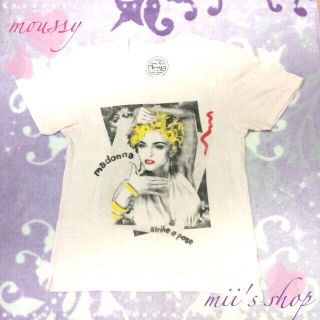 マウジー(moussy)のmoussyマドンナTシャツ(Tシャツ(半袖/袖なし))