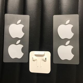 アイフォーン(iPhone)のiPhone7 純正イヤフォン 変換アダプタ ステッカー×2(ヘッドフォン/イヤフォン)