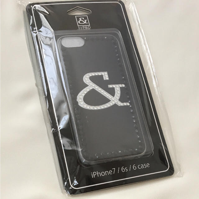 &byP&D(アンドバイピーアンドディー)の新品 &byP&D ラインストーンロゴ iPhone6/7ケース ブラック スマホ/家電/カメラのスマホアクセサリー(iPhoneケース)の商品写真