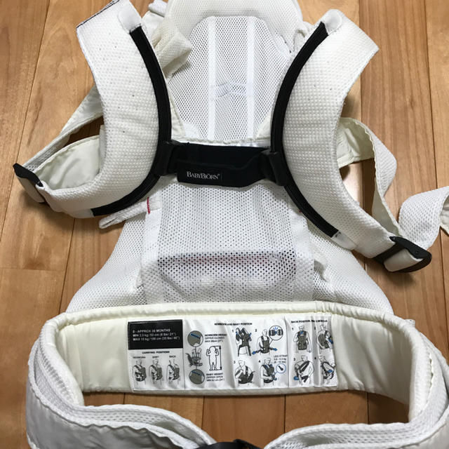 BABYBJORN(ベビービョルン)のベビービョルン抱っこ紐WeAirメッシュ キッズ/ベビー/マタニティの外出/移動用品(抱っこひも/おんぶひも)の商品写真