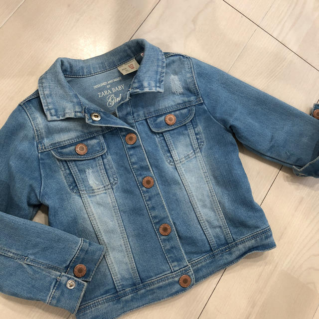 ZARA KIDS(ザラキッズ)の値下げ ZARA BABY♡98 Gジャン キッズ/ベビー/マタニティのキッズ服女の子用(90cm~)(ジャケット/上着)の商品写真