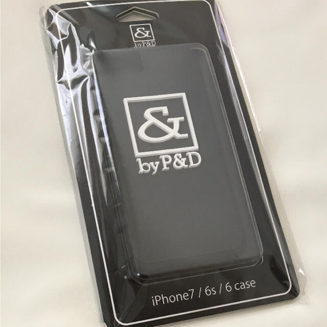 &byP&D(アンドバイピーアンドディー)の新品 新品 &byP&D スクエアロゴ iPhone6/7ケース ブラック スマホ/家電/カメラのスマホアクセサリー(iPhoneケース)の商品写真