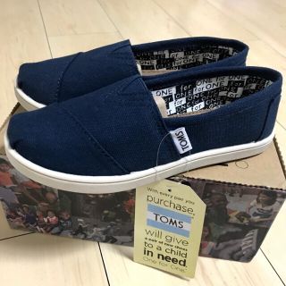 トムズ(TOMS)のTOMS クラシックス 20cm (ネイビー)(スリッポン)