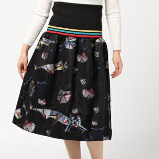 ツモリチサト(TSUMORI CHISATO)の新品、未使用！ツモリチサトプログラム猫スカート(ひざ丈スカート)