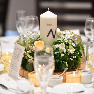 イケア(IKEA)のテーブルナンバー キャンドル 結婚式(アロマ/キャンドル)
