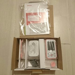 エヌティティドコモ(NTTdocomo)のドコモ キッズケータイ HW-01G ピンク(携帯電話本体)