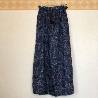 ダブルクローゼット(w closet)のwcloset ♡ペイズリー柄 ワイドパンツ 最終値下げ！(カジュアルパンツ)