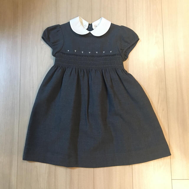 お受験 ワンピース 100センチ スモッキング キッズ/ベビー/マタニティのキッズ服女の子用(90cm~)(ワンピース)の商品写真