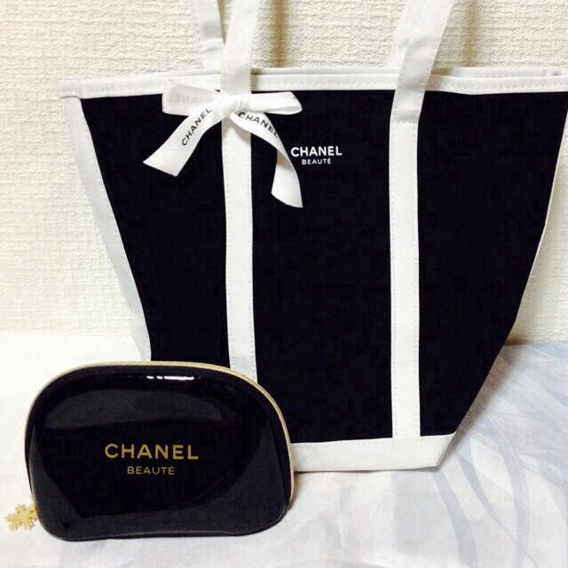 CHANEL - 本物シャネルトートバッグ＆ポーチセットの通販 by シャネラー's shop｜シャネルならラクマ