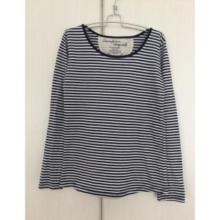 美品 ボーダーカットソー M(カットソー(長袖/七分))