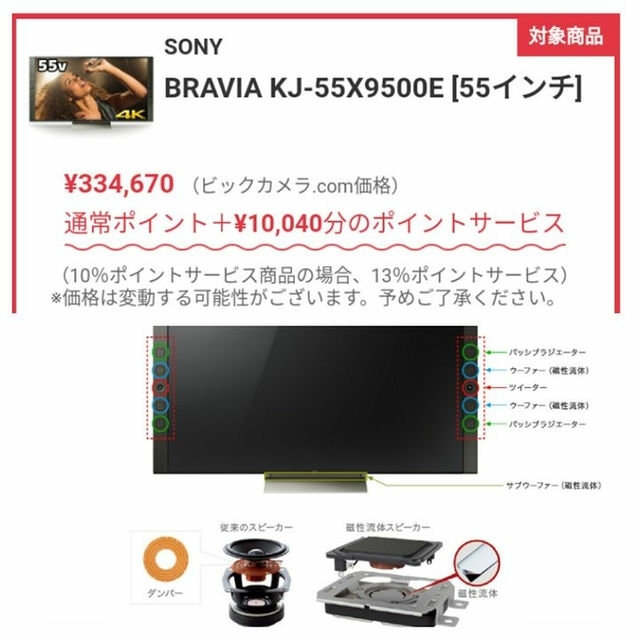 SONY - 最新型AndroidテレビX9500Eの通販 by (´(ェ)`)クマ's shop
