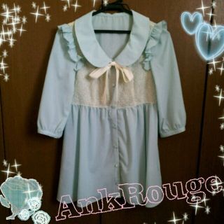 アンクルージュ(Ank Rouge)のAnk Rouge ブラウスワンピ(ミニワンピース)