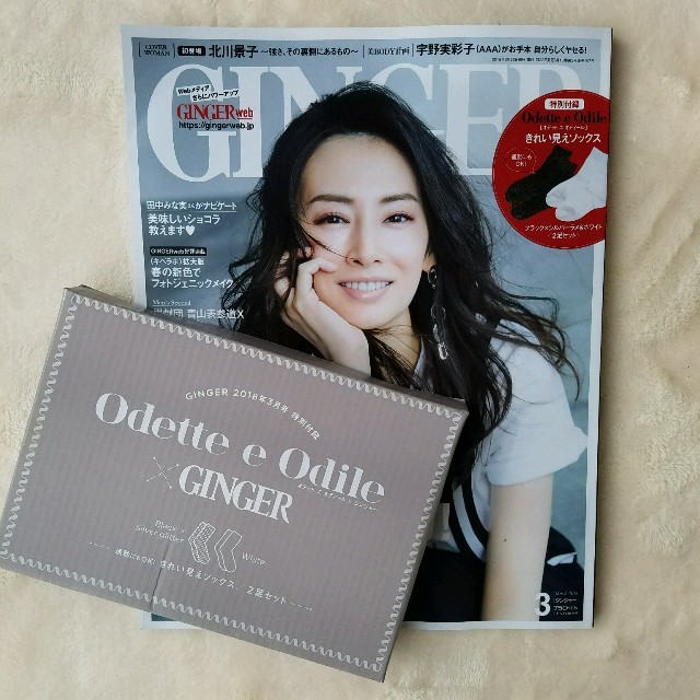 Odette e Odile(オデットエオディール)の付録のみ　GINGER 3月号　 レディースのレッグウェア(ソックス)の商品写真