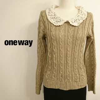 ワンウェイ(one*way)の♥one way♥レース襟付きニット♥(ニット/セーター)