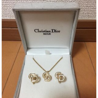 クリスチャンディオール(Christian Dior)のクリスチャンディオール  ネックレスとイヤリング(ネックレス)