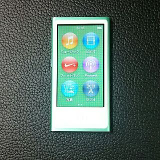 アップル(Apple)のipod nano 第七世代(ポータブルプレーヤー)