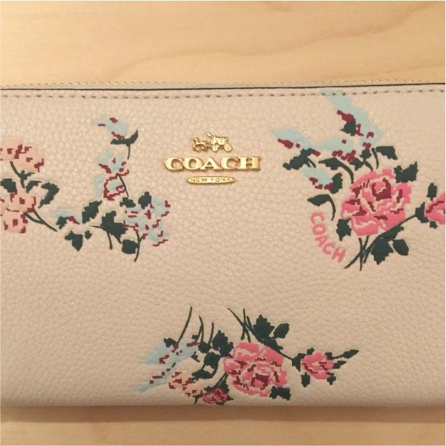 財布【新品】新作COACH 長財布花柄